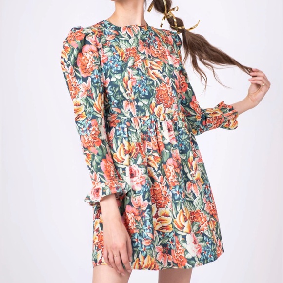 Batsheva x Laura Ashley Archive Print Seren Floral Mini Dress - Picture 1 of 8